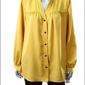 Bright saffron charter club blouse